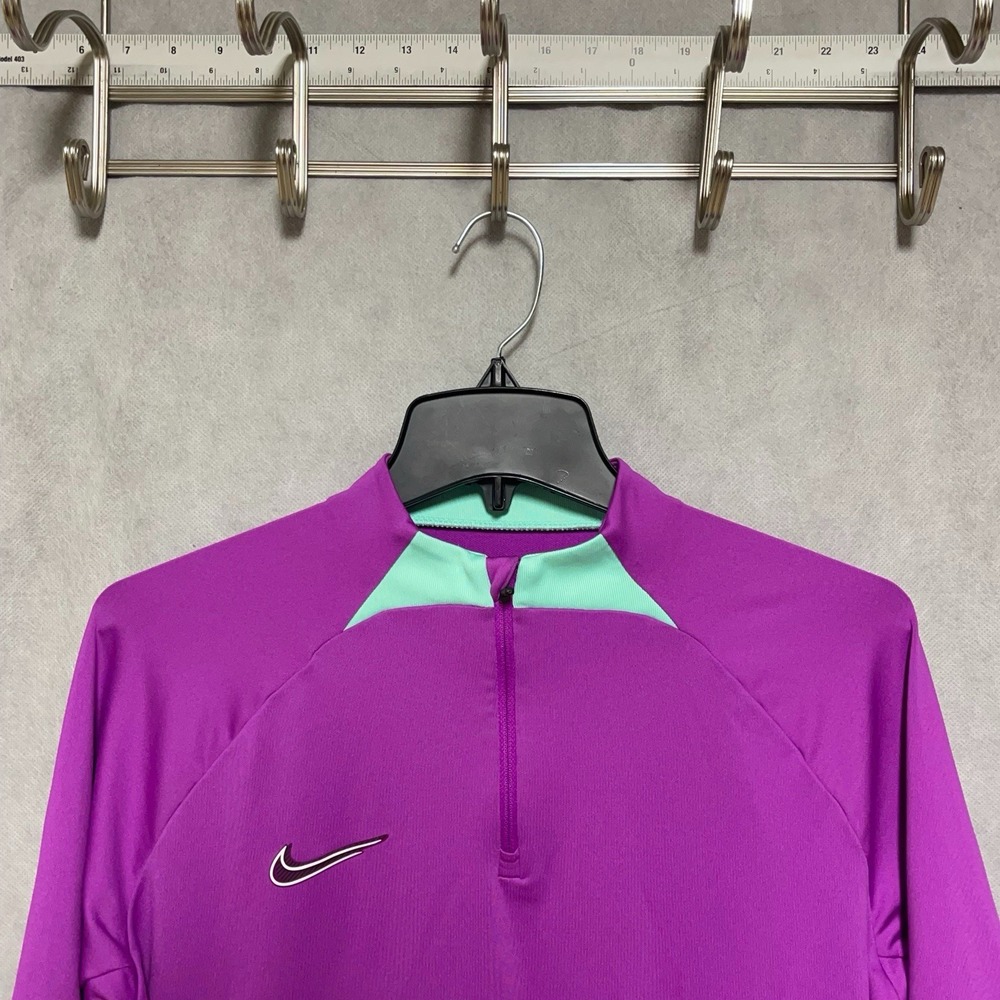 Nike Top Women L Purple 1/4 Zip DRI-Fit Strike Soccer Drill Performance DV2865